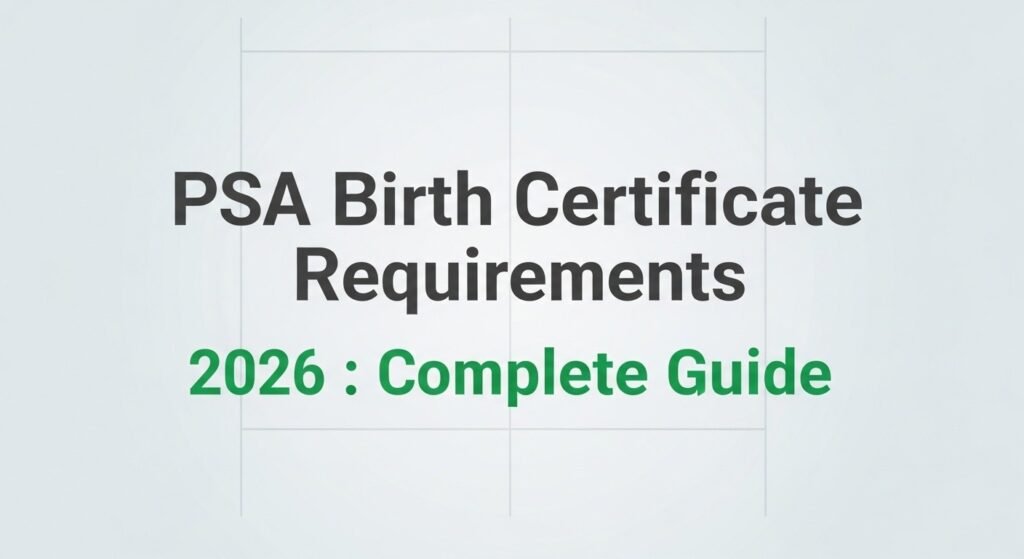 PSA Birth Certificate Requirements 2026
