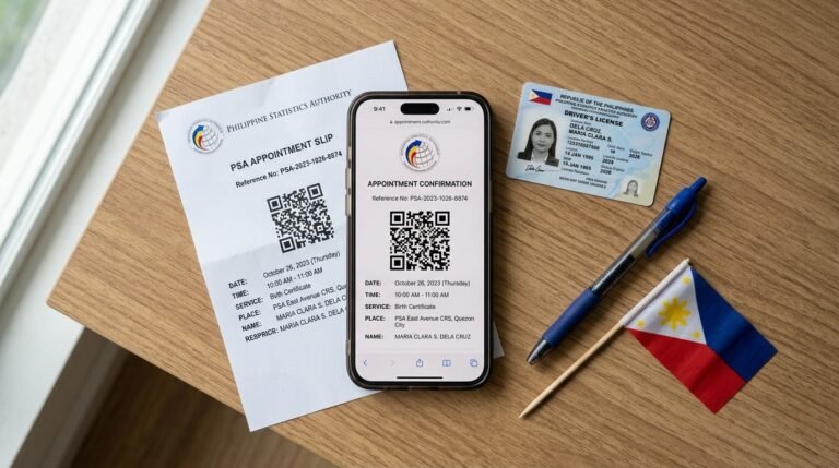 how to get an appointment in PSA