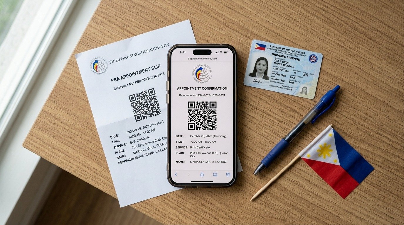 how to get an appointment in PSA