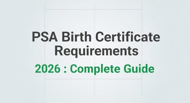 PSA Birth Certificate Requirements